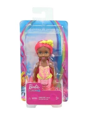 NIP Barbie Dreamtopia Chelsea Mermaid Doll - Coral Hair & Tail